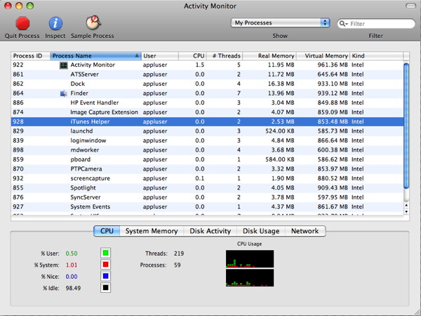 Open Mac Task Manager